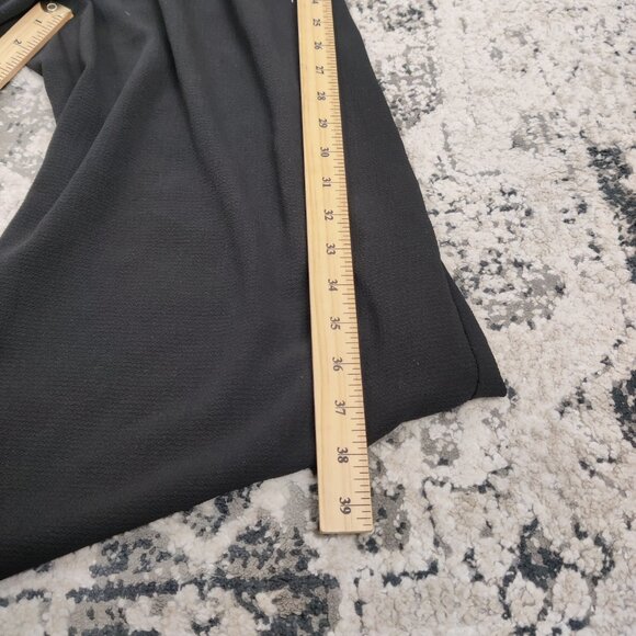 Revamped Women's Jumpsuit Size M Black Surplice Ruffles Summer Party Elegant - Picture 8 of 11